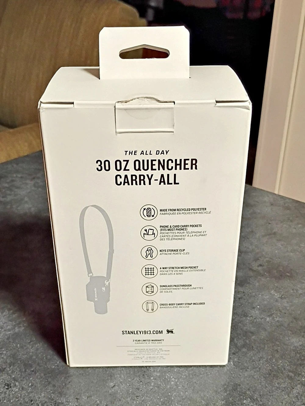 Stanley The All Day 30 OZ Quencher Carry-All Purple Crossbody Carry-All NWT - Picture 2 of 2